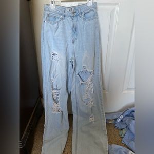 Women’s light wash jeans, size 2